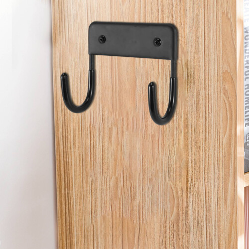 Ironing Board Hanger, Hook, Wall Mounted Holder, Large & Small (Matte Black) 2