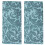 2 Pack Dish Drying Mat Absorbent Machine Washable Mats for Kitchen Counter Large (Blue Vine) 8