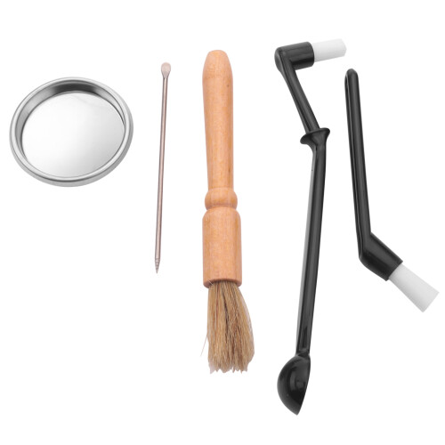 Coffee Machine Cleaning Set Grinder Brush Group Head with Filter 1