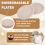 100% Compostable Disposable Paper Plates Bulk 9 Inch 50 Pack, Bamboo Plates, Eco Friendly, Biodegradable 10