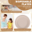 100% Compostable Disposable Paper Plates Bulk 9 Inch 50 Pack, Bamboo Plates, Eco Friendly, Biodegradable 9