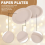 100% Compostable Disposable Paper Plates Bulk 9 Inch 50 Pack, Bamboo Plates, Eco Friendly, Biodegradable 6