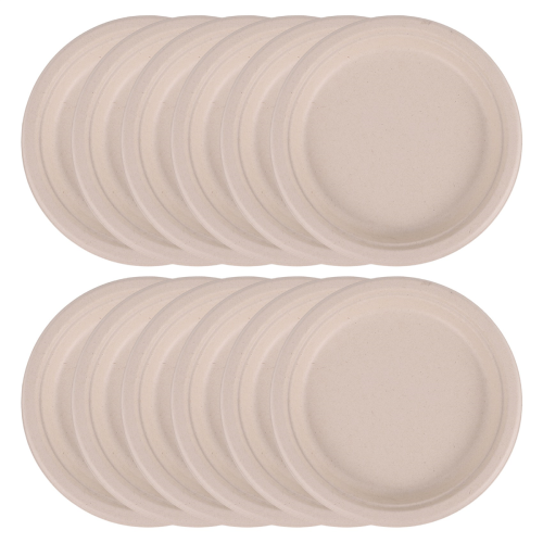 100% Compostable Disposable Paper Plates Bulk 9 Inch 50 Pack, Bamboo Plates, Eco Friendly, Biodegradable 2
