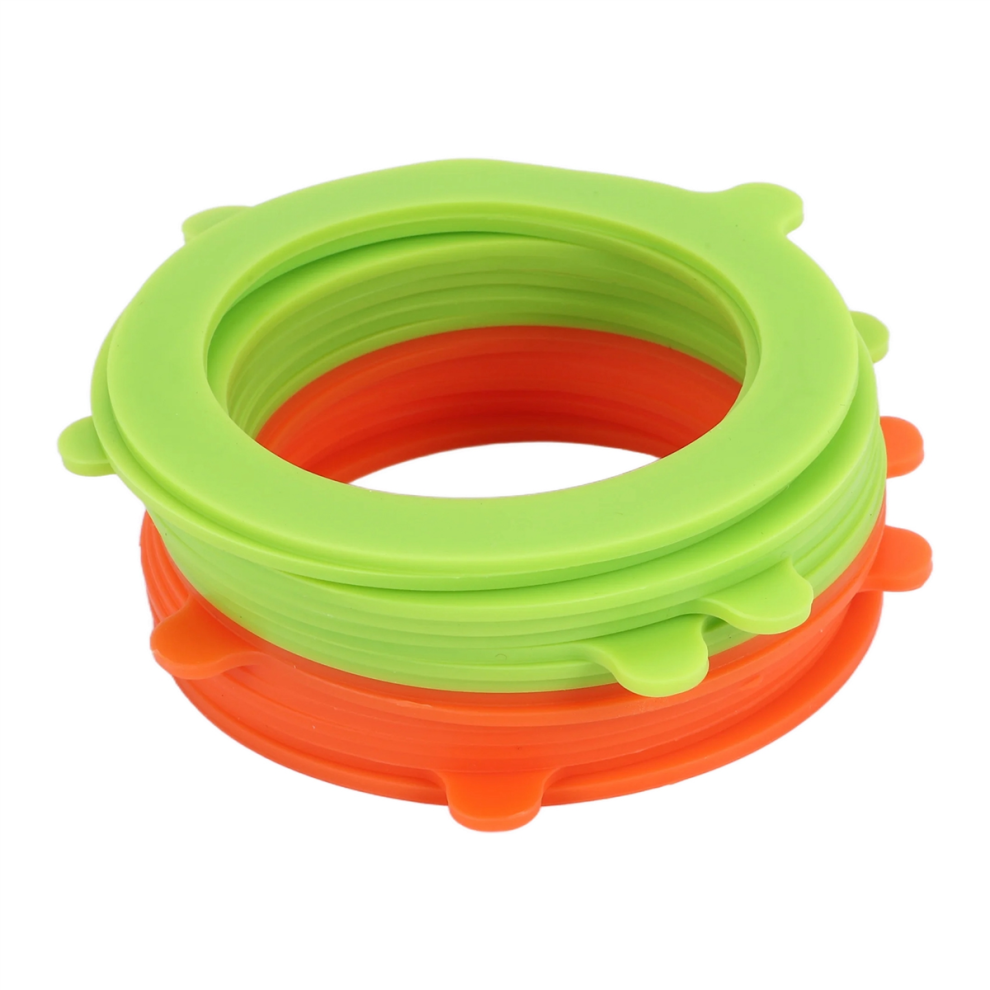 Saudism Rubber Seals For Glass Jars,Silicone Gaskets Canning Replace Airtight Sealing Lids Rings Jar