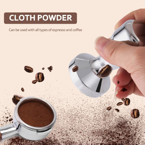 Coffee Tamper, Espresso 49mm Tamper with Silicone Mat 2