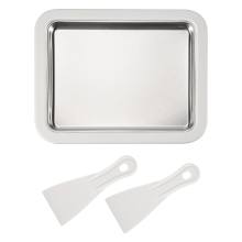 Ice Cream Machine, Roll Plate, with 2 Plastic Spatulas, Very Suitable for Handmade Cream, freeze Yogurt