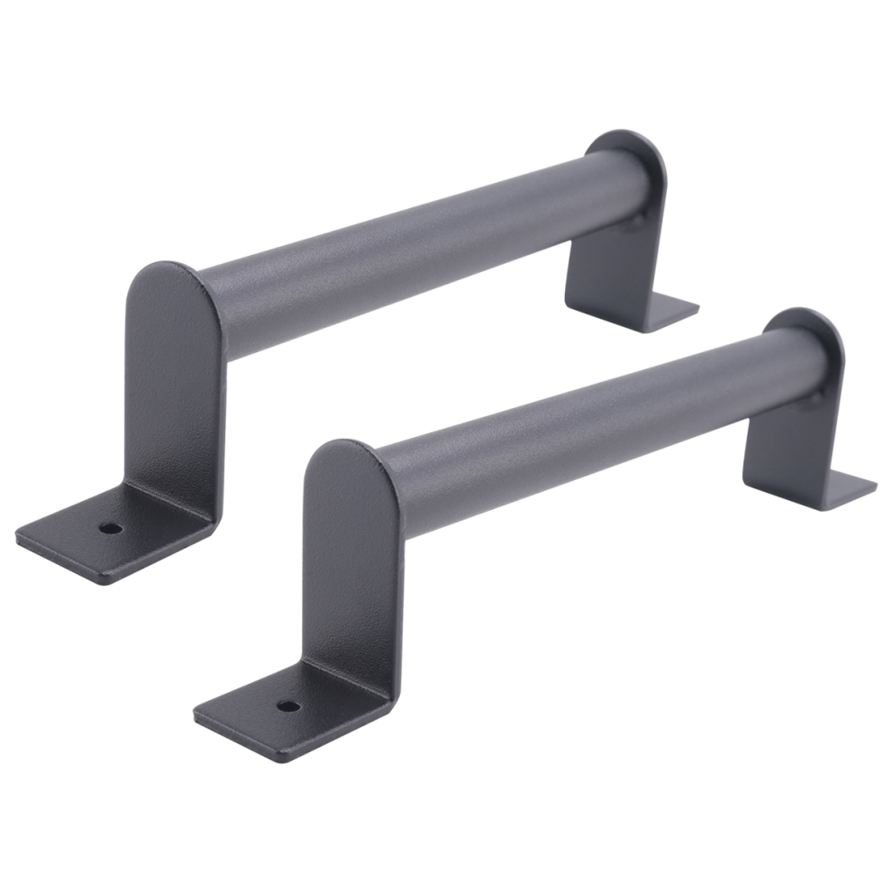 2Pcs Black Carbon Steel Sliding Barn Door Pull Handle For Garden Gates Garages Hardware Kit 4852644621037