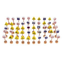 Kids Wooden Street Signs Playset Safe Early