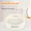 Rotating Kitchen Turntable Tray Non-Slip Multi-Function Storage for Spices, Snacks & Cosmetics White ABS 23x6.5 cm 9