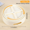 Rotating Kitchen Turntable Tray Non-Slip Multi-Function Storage for Spices, Snacks & Cosmetics White ABS 23x6.5 cm 10