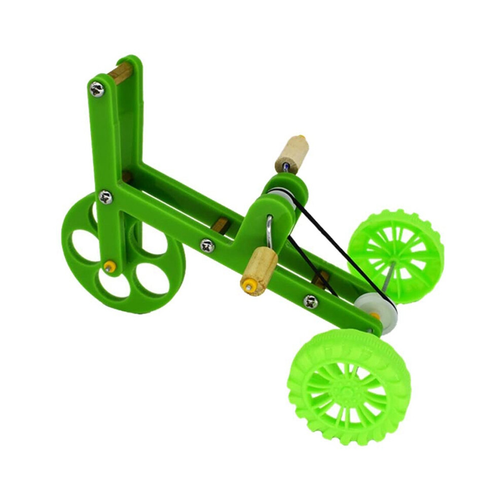 Saudism Green Parrot Training Toy Mini Bike Intelligence For Parakeet Cockatiel (Green)