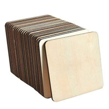 80Pcs Wood Slices, Unfinished Pieces for DIY Coasters Arts and Crafts School Home Wall Decoration