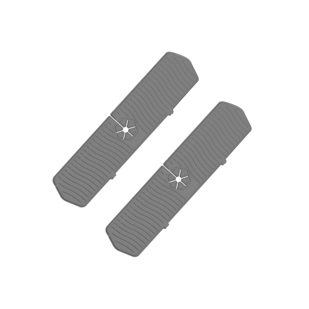 2Pcs Kitchen Sink Splash Faucet Mat Catcher, Handle Drip Catcher Tray, Multipurpose For Dish Drying Mats 4852644634075