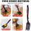 Silicone Flexible Fork, Heat-Resistant Cooking Fork Tools Dishwasher Safe Kitchen Non Stick for Mix 4