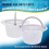 Swimming Pool Skimmer Replacement Basket with Handle, 2 Pack - Above Ground Thru-Wall Baskets 5