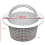 Swimming Pool Skimmer Replacement Basket with Handle, 2 Pack - Above Ground Thru-Wall Baskets 6