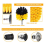Attachment Set Power Scrubber Brush with 1Pcs Extend Long Attachment, Drill Scrub for Cleaning,A 5