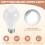85-265V E27 PIR Motion Sensor Lamp 12W Bulb with Infrared Detector Security Light White 6