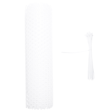 Reusable Plastic Chicken Wire Fence Mesh Hexagonal DIY Project for Home Garden Courtyard(White)