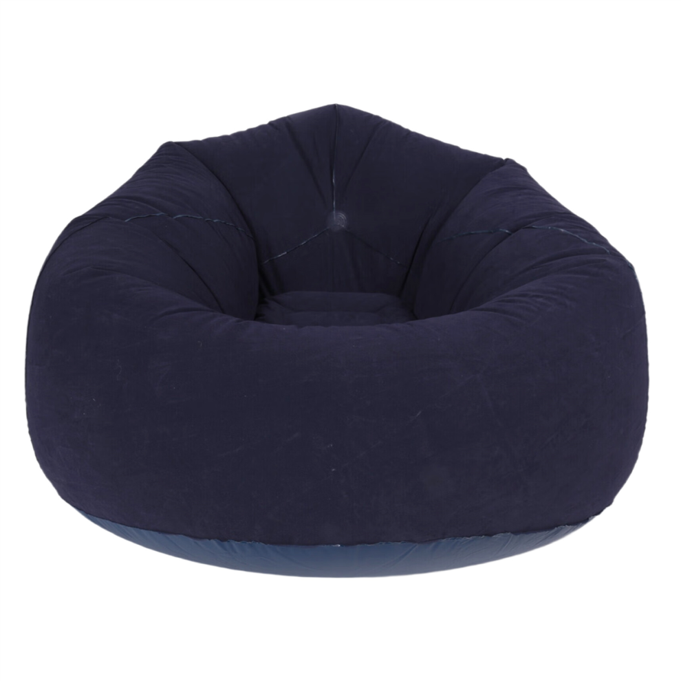 Large Inflatable Sofa Chair Flocking Pvc Garden Lounge Beanbag Outdoor Furniture Camping Backpacking Bags(A) Saudism
