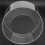 1Pc Round Acrylic Cake Display Board Edge Smoother Scraper Tray DIY Decor Refillable Board(B) 9