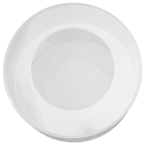 1Pc Round Acrylic Cake Display Board Edge Smoother Scraper Tray DIY Decor Refillable Board(B) 2
