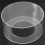1Pc Round Acrylic Cake Display Board Edge Smoother Scraper Tray DIY Decor Refillable Board(B) 7