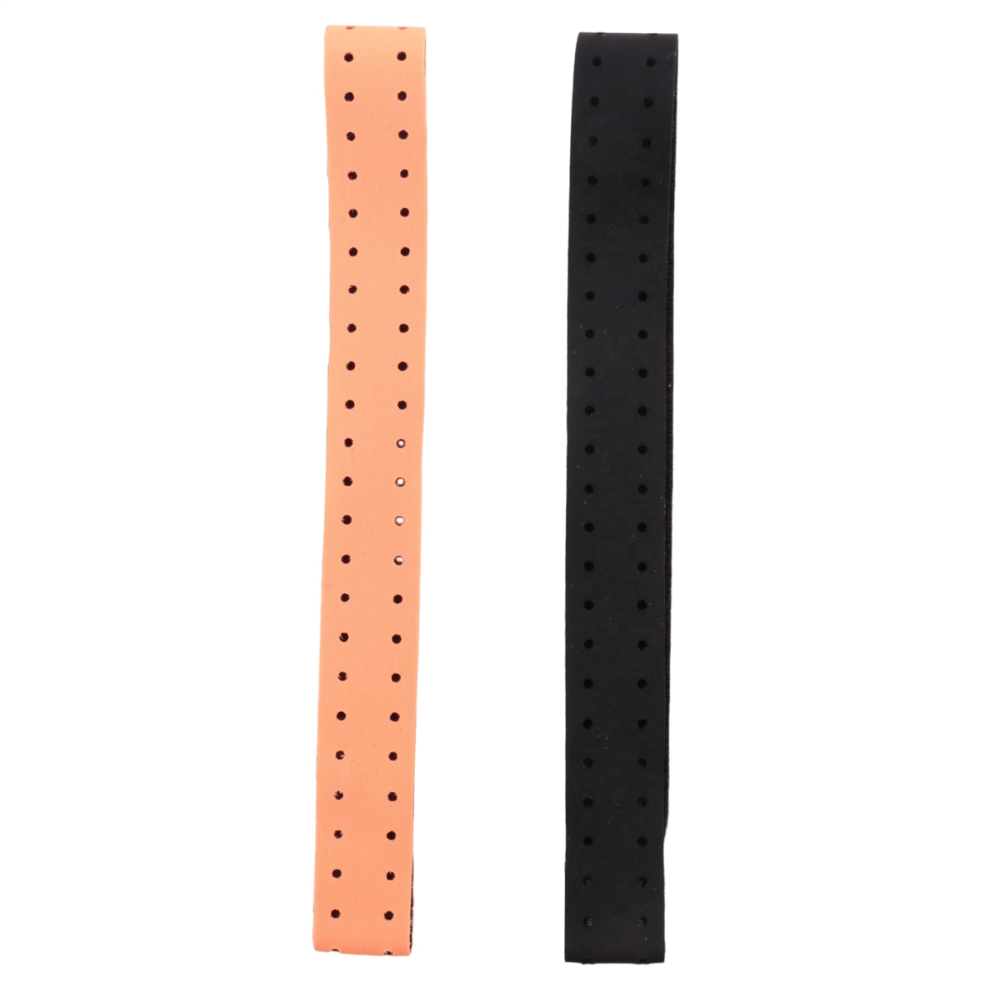 Saudism Black/Orange 2Pcs Adjustable And Breathable Replacement Armband Soft Strap Band For Heart Rate Monitor - (+Orange)