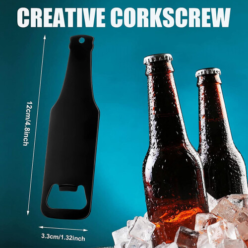 20 Pieces Bottle Opener Shaped Can Openers Beer Flat Handle for Kitchen Bar Restaurant 2