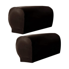 Armchair Arm Covers, 2Pcs Armrest Cover Ultra Thick and Soft PU Leather Stretch for Recliners Sofas Chairs B