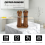 Salt and Pepper Grinder Set,Wooden Mill Shaker Easy Adjustable Ceramic Coarseness Large Refillable 6