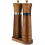 Salt and Pepper Grinder Set,Wooden Mill Shaker Easy Adjustable Ceramic Coarseness Large Refillable 4
