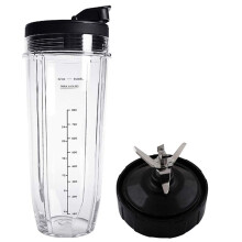 Lid and 32OZ Cup 7 Fins Blade for Compatible Auto IQ 1000W Blender Accessories Replacement Parts BL482