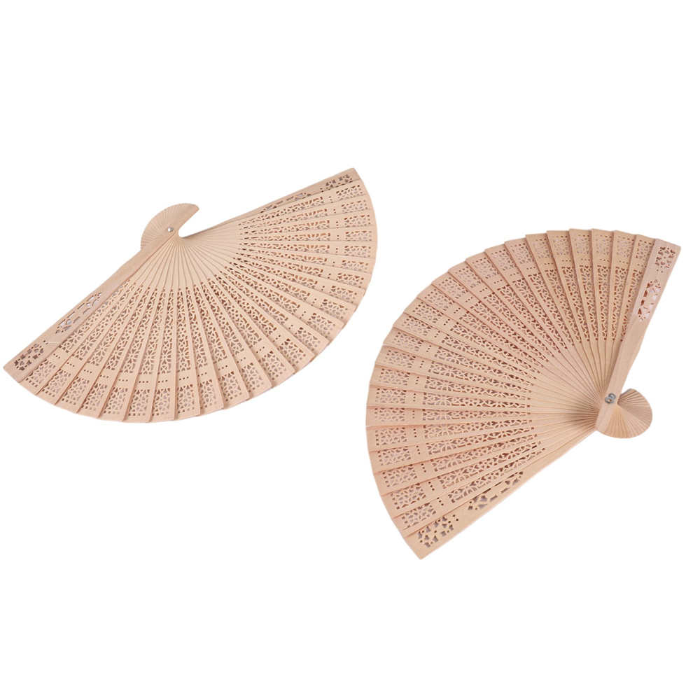 Wooden Hand Fan Held Folding With Gift Bags Wedding Favors (Pack Of 24) 4852644674620