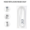 Diameter Easy to Install Accessory Pool Pump Replacement Hose - 59Inch Long for Models 300/330/530/1000 7