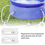 Diameter Easy to Install Accessory Pool Pump Replacement Hose - 59Inch Long for Models 300/330/530/1000 4