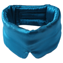 Unisex Overnight Sleeping Eye Mask, Blackout Silk Mask with Stickers(Blue)