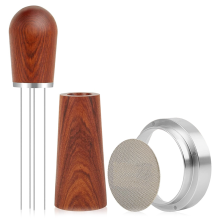 51mm Espresso WDT Tool, Dosing Funnel and Puck Screen Set, Accessories Kit Coffee Needle