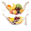 2PCS Hanging Fruit Hammock, Macrame Hammock Basket, for Kitchen Under Cabinet, Banana 1