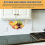 2PCS Hanging Fruit Hammock, Macrame Hammock Basket, for Kitchen Under Cabinet, Banana 4