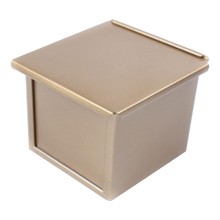 Mini Loaf Pan with Lid, Dough Capacity Non-Stick Rectangle Flat Toast Box for Oven Baking