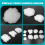9PCS Clouds Decorations for Ceiling, Cotton Simulation Hanging Cloud Decoration, 3D Artificial Props 10