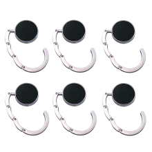 6PCS Fashion Bag Holder Handbag Hanger Folding Key Ring Portable Shelf Table Hook Device