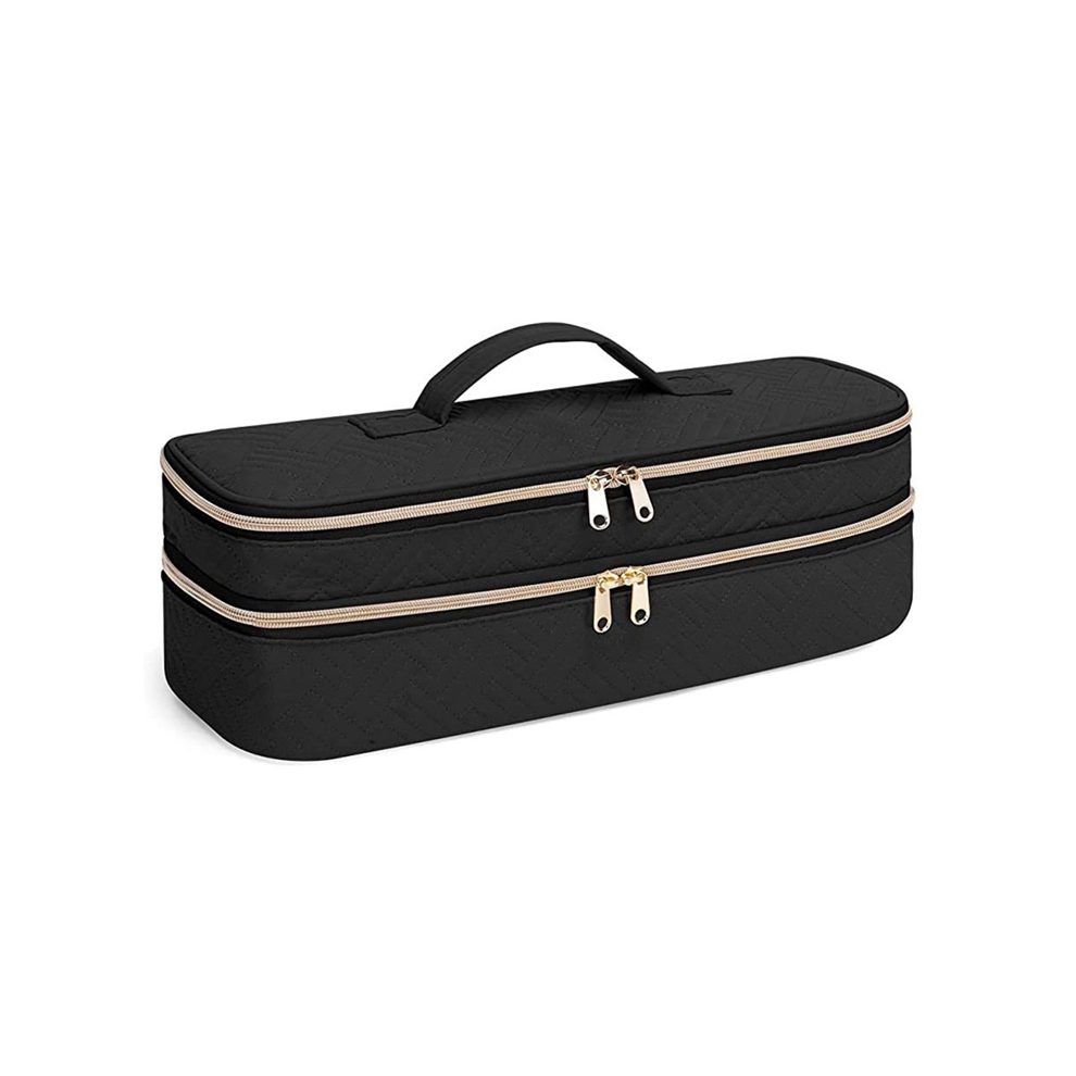 Saudism Carrying Case Hair Dryer/Volumizer/Styler, Tools Insulated Storage Bag Organizer For Stylist With Dividers