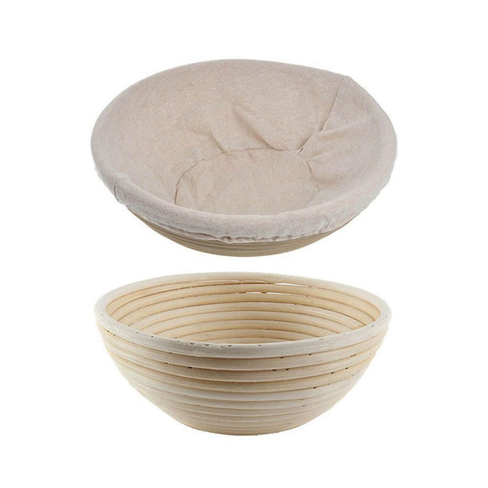 Round Rattan Bread Fermentation Basket Drying Storage Saudism