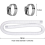 4 Pack Swimming Pool Replacement Hoses,1.25In Diameter Filter Hoses for Above Ground Pools 5