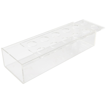 12 Holes Clear Acrylic Flower Vase Rectangular Floral Centerpiece for Dining Table Rectangle Decorative Modern