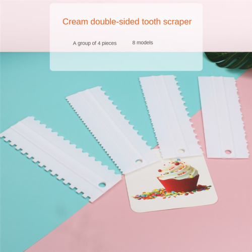 9Pcs Cake ,Cake Smoother, Adjustable DIY Baking Decorating Tools for Applying Icing to Cakes Cream,White 2