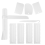 9Pcs Cake ,Cake Smoother, Adjustable DIY Baking Decorating Tools for Applying Icing to Cakes Cream,White 10