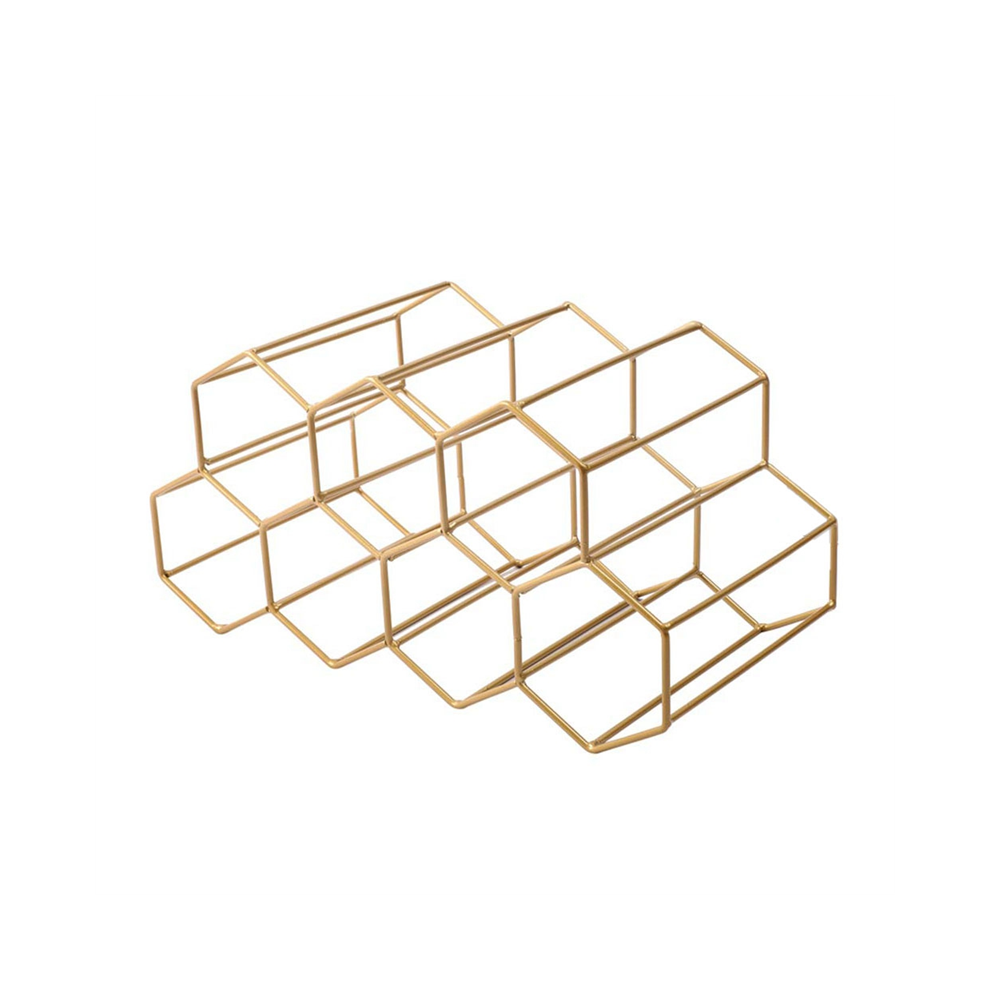 Wine Racks Countertop Rack, Bottle Holder, Small Rack Freestanding Floor, Holders Stands Gold-image-OPC-PJSJW2F-NEW